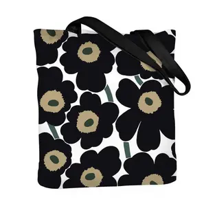 Luxury M-MarimekkoS Storage Bags Canvas Double-Sided Print & Foldable Design Tote Bag - For School Picnic Travel & Everyday Use High Quality & Reusable Fashion Meets Function Eco Shopping Handbag