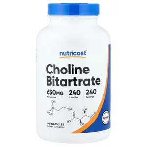 Nutricost Choline Bitartrate, 240 Capsules