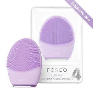 FOREO LUNA 4 Facial Cleansing Brush - Firming Face Massager – Enhances Skincare Absorption – Easy-to-Use Skincare Tool – Gentle on Sensitive Skin