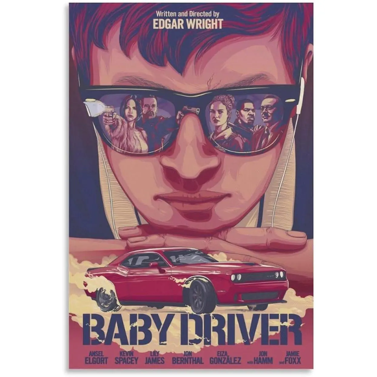 Baby Driver Action Crime Movie Poster (29) Art Poster Canvas Painting Decor Wall Print Photo Home Modern Decorative Posters