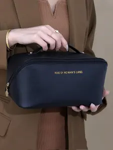 Large Capacity Makeup Bag, Waterproof Portable Cosmetic Storage Bag, Zipper Makeup Organizer Pouch, Versatile Storage Bag for Travel & Daily Use, Travel Cosmetic Bags, Travel Essentials