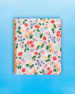 Rough Draft Large Notebook - Flowers and Fruit