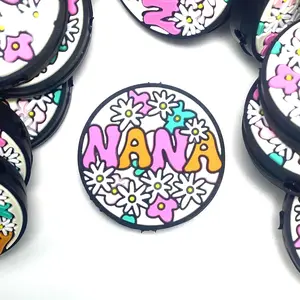 1pc Nana 2.0 Silicone Focal Beads - Grandma DIY Gift Supplies for Beaded Pens or Custom Keychains