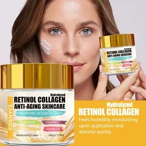 Retinol Moisturizing Cream with Hyaluronic Acid, Vitamin C, Hydrating, Non-Greasy, Alcohol-Free, Fragrance-Free, Suitable for All Skin Types, Hydrate