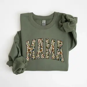 Camouflage Mama Sweatshirt Mothers Day Gift, Mom Sweatshirt, Retro Mama Sweater, Gift For Mom, Varsity Mama Sweatshirt, Duck Camo Mama Sweater