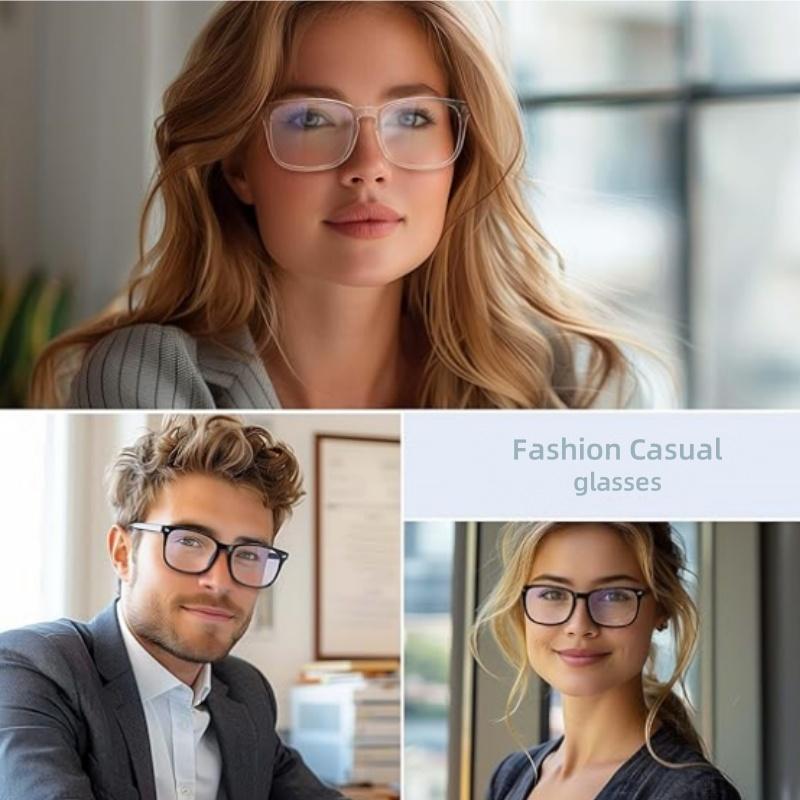 Blue Light Blocking Glasses 99% for Computer & Gaming Anti Eyestrain with UV Protection Lightweight Fashionable Polycarbonate HD Lens Anti-Reflective Non-Prescription Amber Tint Sturdy Frames Springy Arms Perfect Fit for Any Face