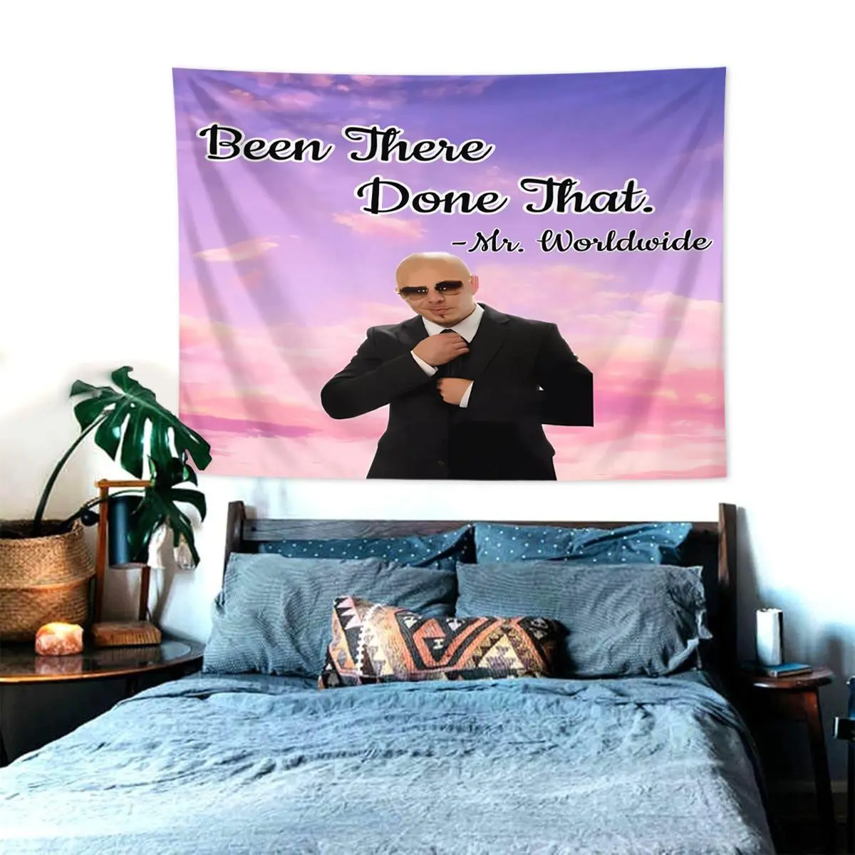 Funny Pitbull Star Pattern Tapestry, Wall Hanging Decor for Home Living Room Bedroom, Home Decor, Bedroom Accessories, Room Decor, Contemporary Art