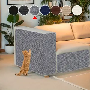 Polyester Cat Scratching Pad, Self-Adhesive Wall Anchor Point for Cat Trees, Multifunctional Cat Sofa Protector Scratch Pad, Scratcher