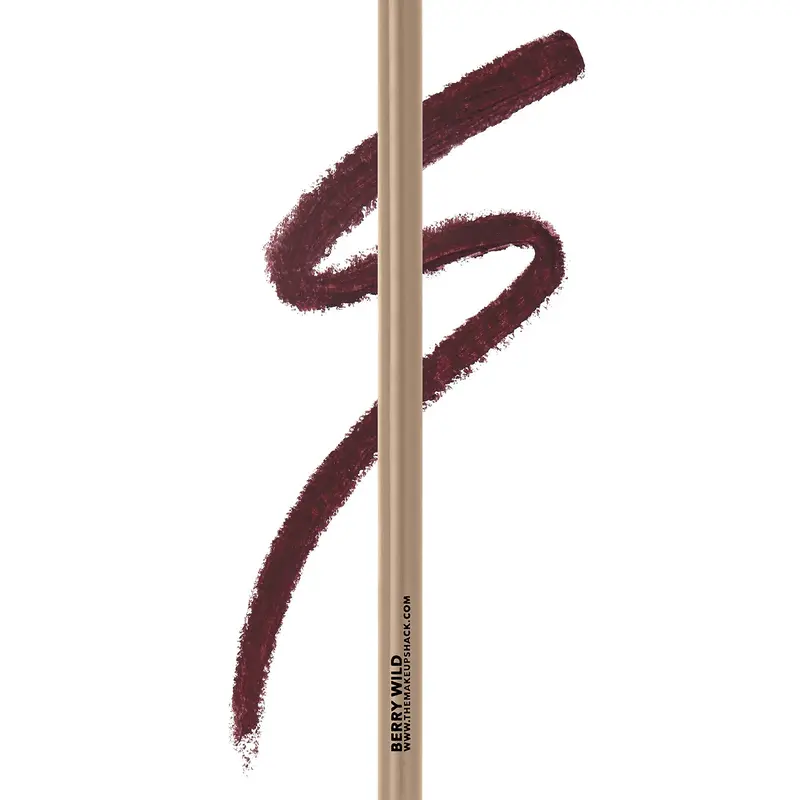 Berry Wild Wooden Lip Liner - Long-Lasting Pigmented Pencil for Bold Look - Pencil Liner beauty