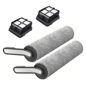 Accessory Kit for Tineco Floor One S5 / S5 Pro / S5 Pro 2 / S5 Extreme Wet/Dry All-in-One Vacuum Cleaner Replacement Parts, 2 Brush Rollers + 2 Filters