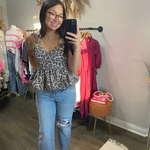 Women's Cheetah Tank Top Bubble for Comfortable Summer Wear - Womenswear