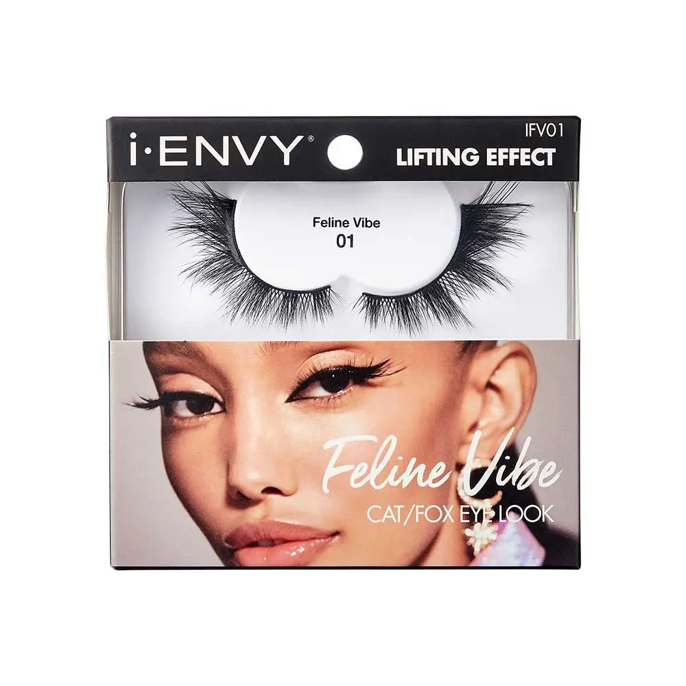 I-ENVY Feline Vibe Strip Lashes  Cat and Fox Eye Lifting Look