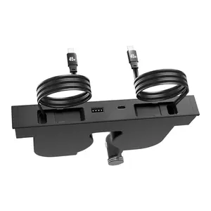 USB Hub for Tesla Model Y Juniper Accessories 2026 & Model 3 Highland 2025 Accessories, Hidden Console Phone Charger Hub, Center Console Interior (2-Type C for ModelY/3 Juniper&Highland)