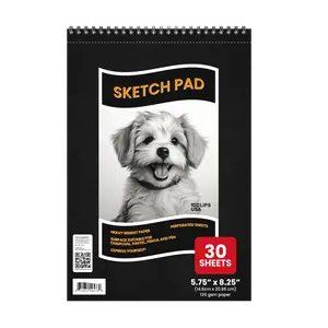 Top-Spiral Sketch Pad - 5.75 X 8.25 Inches, 120 Gsm Heavy-tooth Paper, 30 Sheets