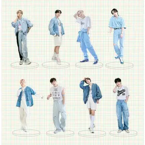 SKZOO Men's Team Celebrity Style Cute Surrounding Acrylic Plaque Men's Team Desktop Ornament
