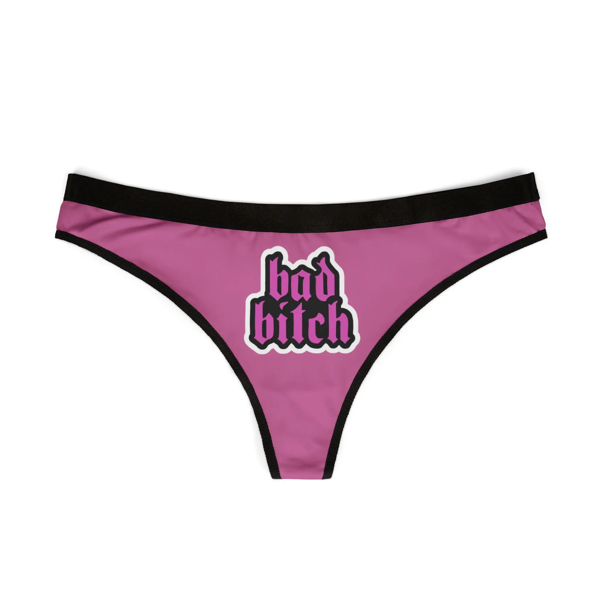 Bad bitch Women's Thong Underwear Breathable Fabric