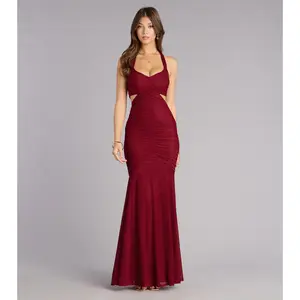 Giana Ruched Mesh Mermaid Dress Giana Ruched Mesh Mermaid Dress