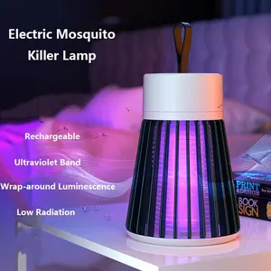 USB Rechargeable Model Electric Shock Mosquito Killer Lamp Portable Mosquito Lamp For Household Bedroom Outdoor Camping
