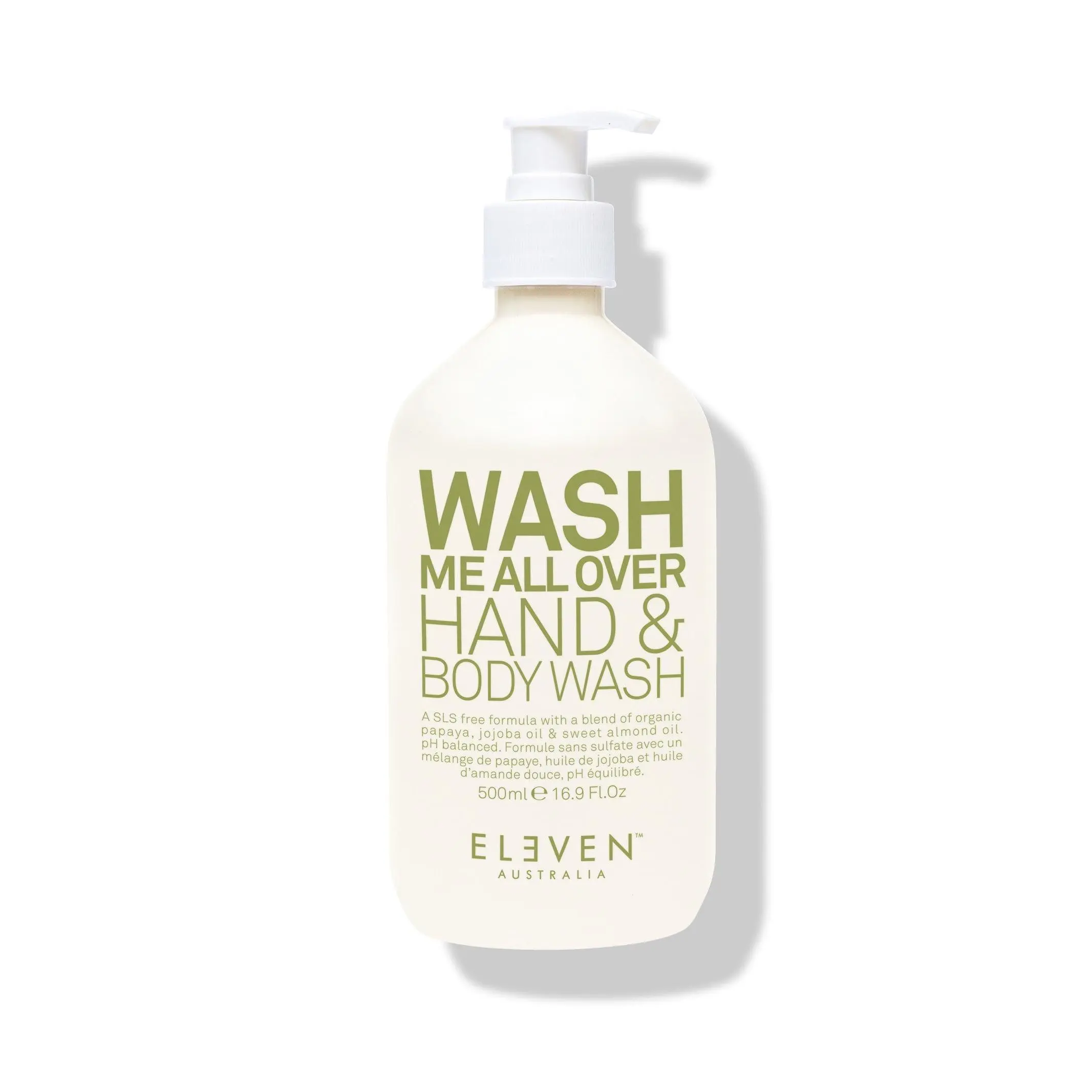 ELEVEN AUSTRALIA - WASH ME ALL OVER HAND & BODY WASH 16.9 FL OZ Coconut Jojoba Cleanser Moisture