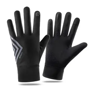 Ice Silk UV Protection Gloves for Men & Women, Thin Breathable Sunscreen Gloves, Anti-Slip & Wear-Resistant, Touchscreen Compatible, Perfect for Outdoor Running, Cycling & Summer Sports