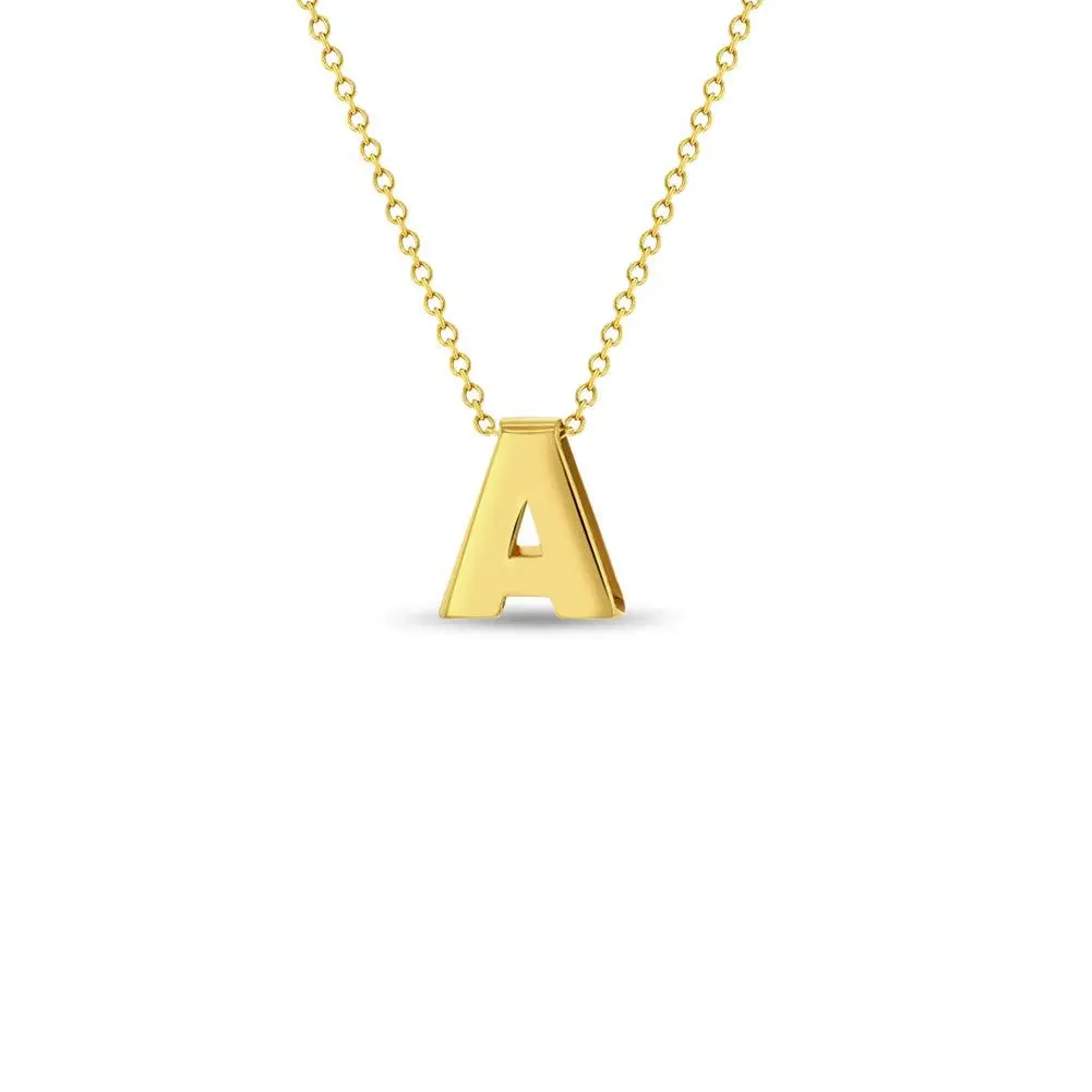 14k Gold Initial Letter Charm Kids / Children's / Girls Pendant