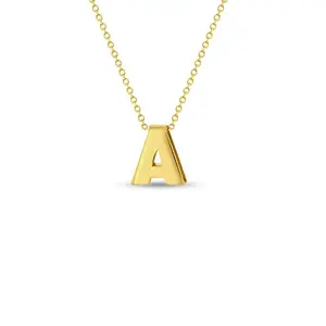 14k Gold Initial Letter Charm Kids / Children's / Girls Pendant/Necklace