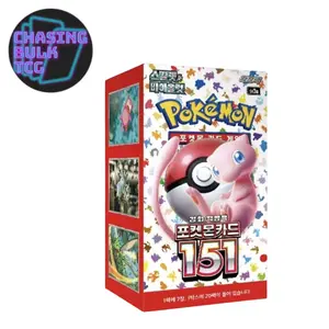 Pokemon 151 SV2a Booster Box Korean Version 20 Packs 7 Cards Each Classic Kanto Pokémon Collectible Cards