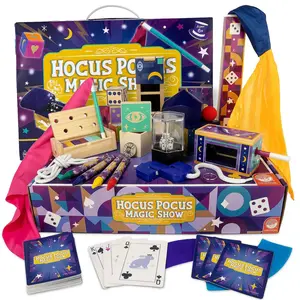 MindWare Hocus Pocus Magic Show Magician Kit - Exciting Magic Tricks for Kids with Over 25 Pieces and Instructional Videos