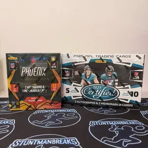 2025 NFL PYT BREAK #74 (1) Cerified Hobby box (1) Phoenix Hobby Box