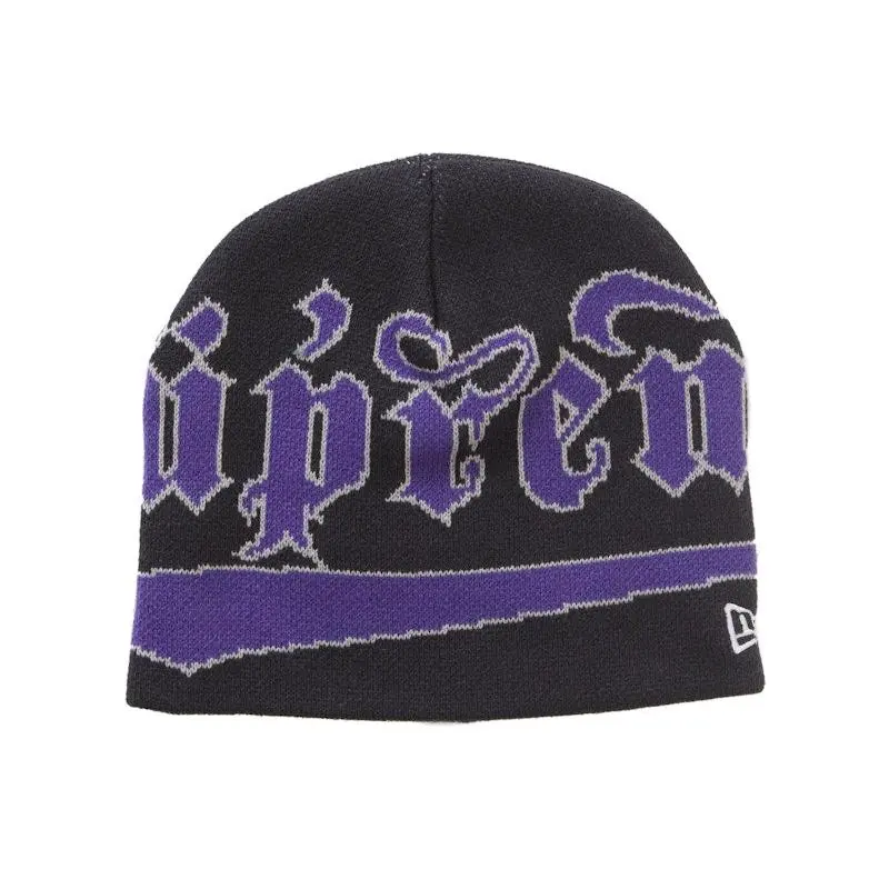 New era black letter beanie supreme - TikTok Shop