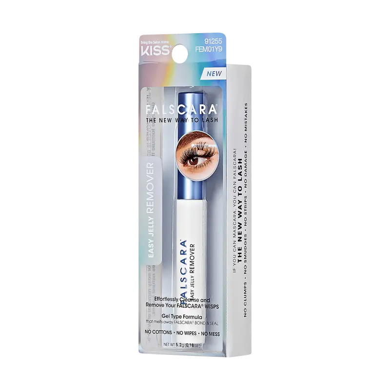 Falscara False Lash Easy Jelly Remover | DIY Lash Extension Remover, Brush Applicator