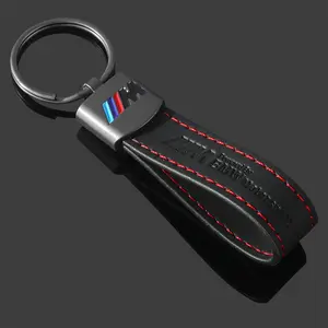Car Logo Leather Metal Key Chain Keychain, Lightweight Keychain, Compatible with Bmw Models E46 E90 E39 E60 E36 E30 E61 E91 E92 E87 F10 F20 F30 X5 E70 E53 G30