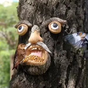 Eco-Friendly Resin Bird Feeder for Garden Use, Modern Wall-Mounted Design Ideal for Christmas Festivals, Perfect for Feeding Small Birds, Wild Bird Feeder