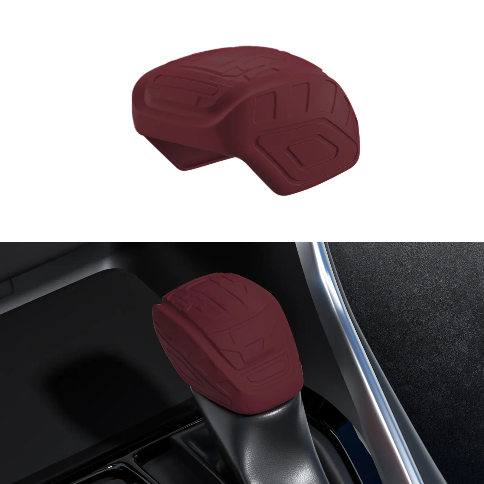 Suitable for Toyota RAV4 Accessories,Wildlander ,VENZA,Ninth-Generation,Camry,Highlander Accessory,Kluge Car Gear Shift Cover,Stick Shifting Handle Protector (Red)