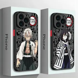 Anime Demon Slayer Phone Case For iPhone 17 16 15 14 13 12 11 Pro Max Plus Air Matte Transparent Back Cover Protection Shockproof