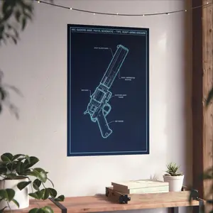 ARC Raiders Inspired Anvil Blueprint matte wall poster, great gift poster (Unframed) (No Frame)