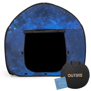 (Summer Turn-Up)OUTREE Sensory Tent 47 * 47 * 47 in, Sensory Tent for Kids with Autism, Pop-up Play Tent, Summer Turn Up & Father's Day Deal