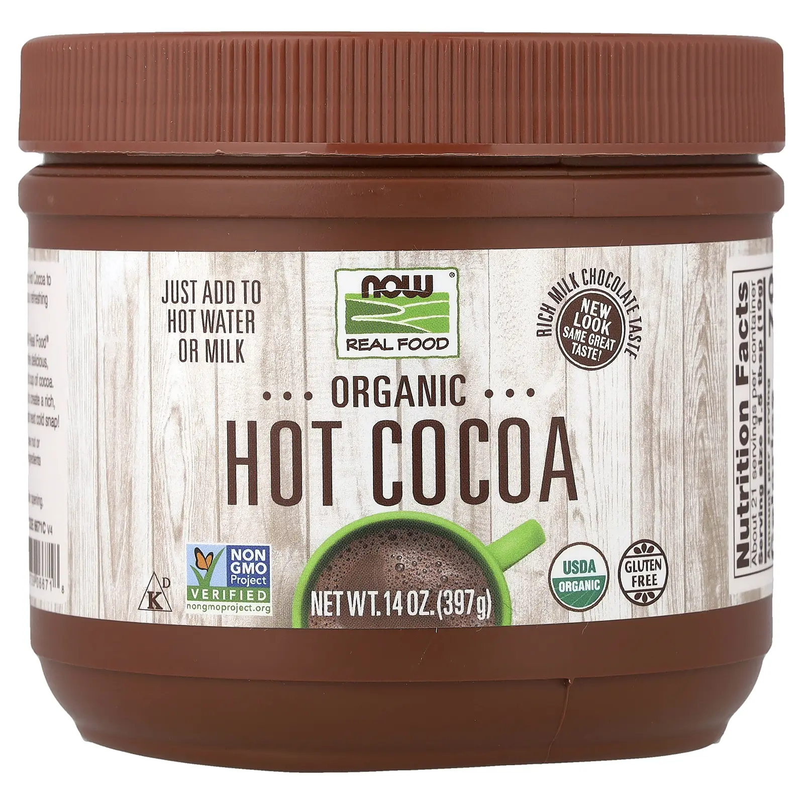NOW Foods Organic Hot Cocoa, 14 oz (397 g) NOW Foods Organic Hot Cocoa, 14 oz (397 g)