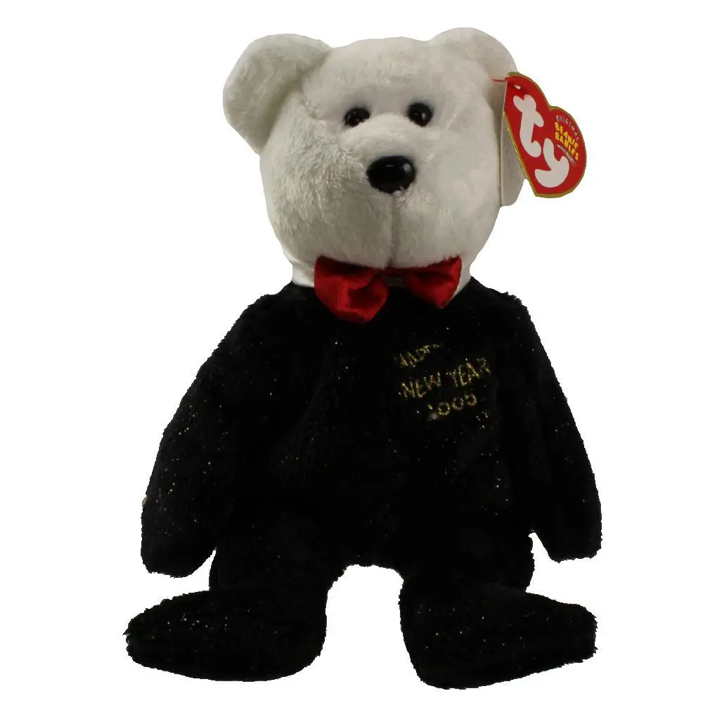 TY Beanie Baby - COUNTDOWN the Bear (Internet Exclusive) (7, 6, 5, 4 version) (8.5 inch) (2005) - MWMTs
