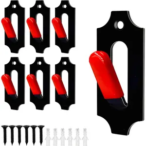 6 Pack European Mount Skull Hanger, Deer Skull Mount Hanger with Silicone Protector for Indoor Outdoor Home Deco