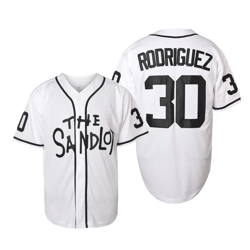 Benny The Jet Rodriguez The Sandlot Baseball Jersey, Michael Squints Palledorous Alan Yeah-Yeah McClennan Men's Jersey S-3XL