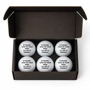 Funny Golf Balls – “If Found, Give to Your Mom” Joke Golf Balls | 6-Pack Novelty Golf Gift