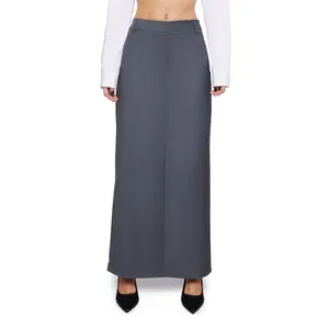 Executive Suite Maxi Skirt - Gray
