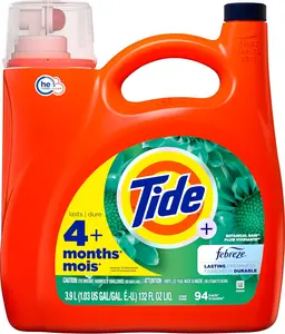 Freshness, HE Turbo Clean Liquid Laundry Detergent, Botanical Rain Scent, 132 fl oz, 94 loads
