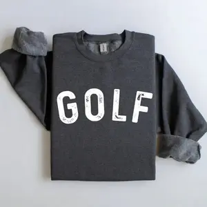 Golf Sweatshirt & Tshirt, Cute Women’s Golf Sweatshirt, Golfer Crewneck for Her, Gift for Golfing Women, Funny Golf Pullover