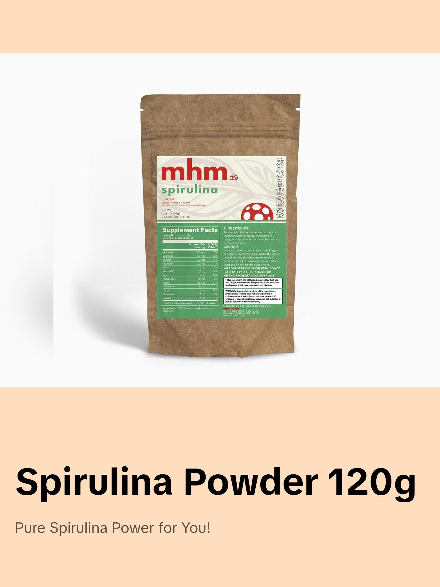 Spirulina Powder - Rich in Essential Amino Acids and Iron for Healthier Lifestyle - Fitness, Healthcare