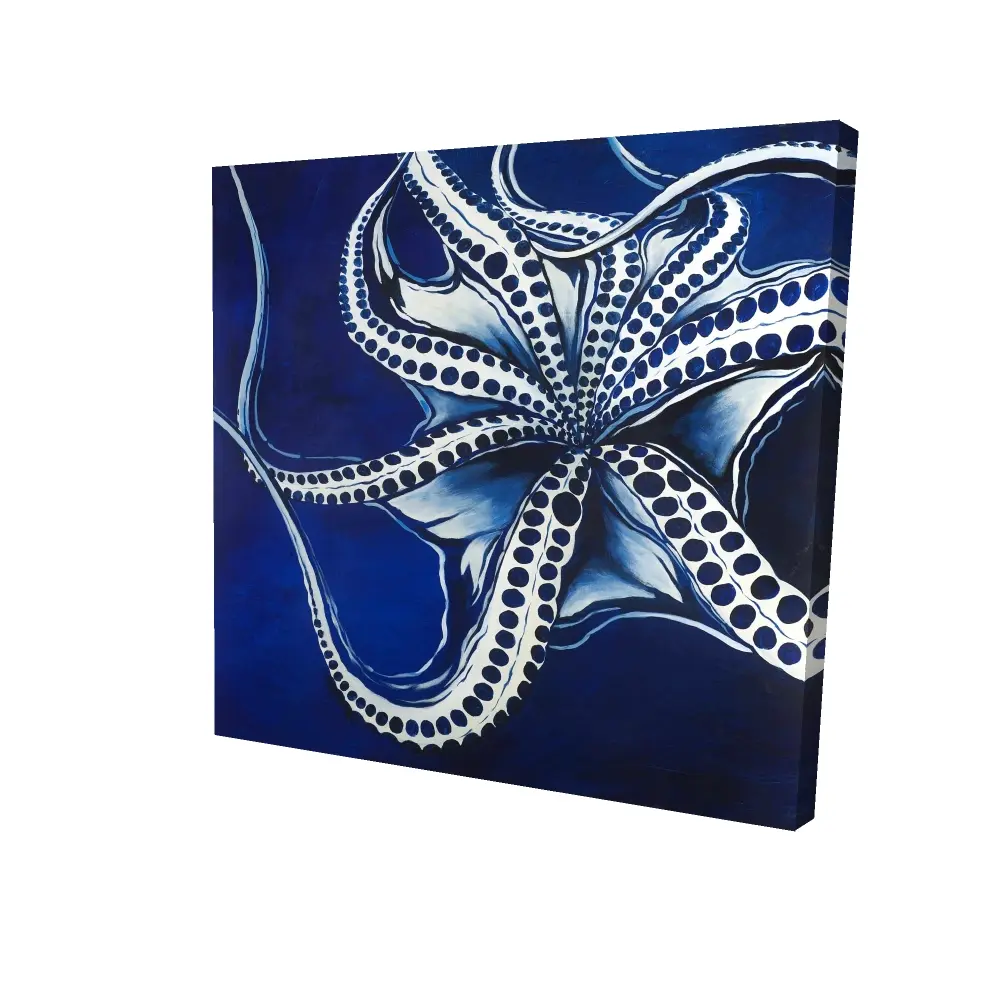 Begin Home Decor 2080-2424-AN336 24 x 24 in. Dancing Octopus Canvas - Contemporary Bedroom Wall Art Decor