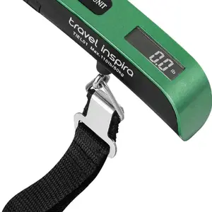 Travel Inspira Digital Hand & Luggage Scale TIEL01 Max 110lb/50kg for Travel and Home Use
