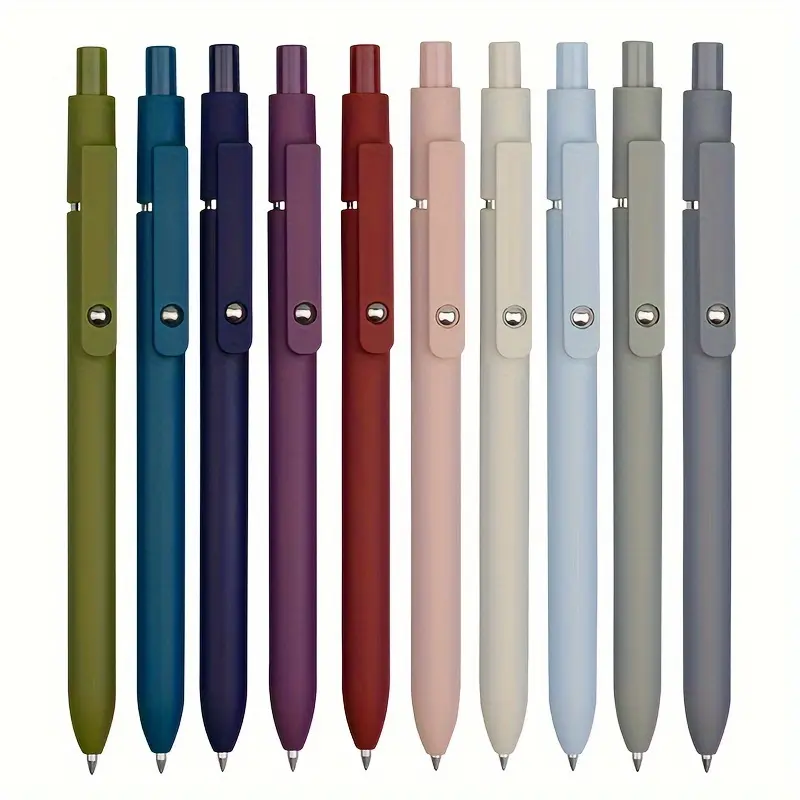 5 Quick Dry Gel Pens - 0.5mm fine tip, retractable, smooth writing - Various colors and beautiful designs - Suitable for school, office, diary use and gifts - Stationery Office Supplies