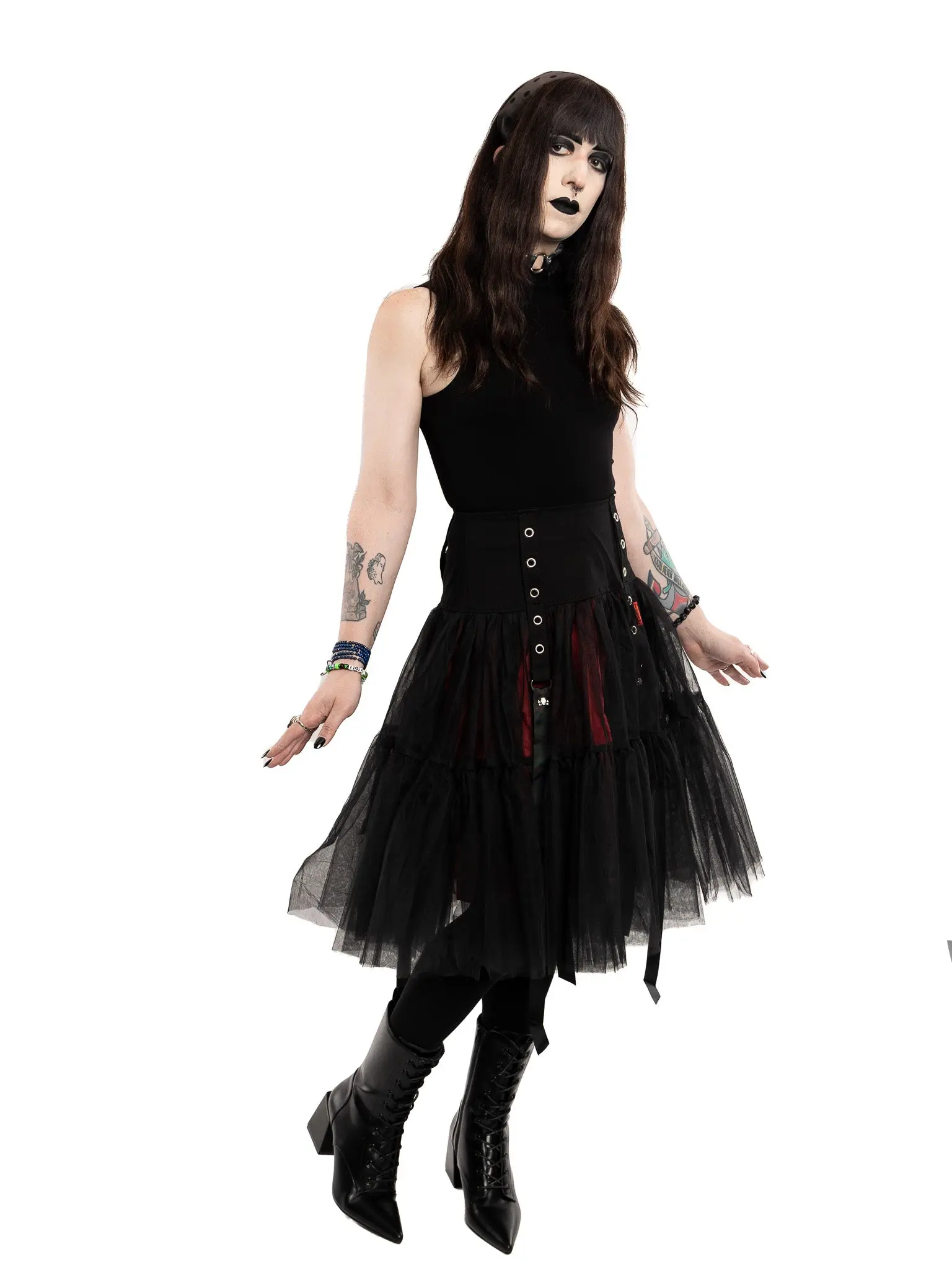 Ribbon Tutu Skirt- Red